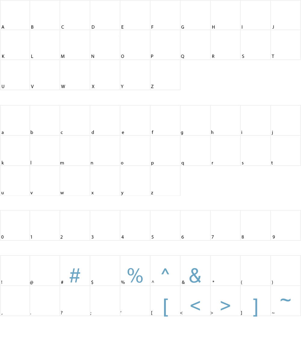 DK Clochard Font Character